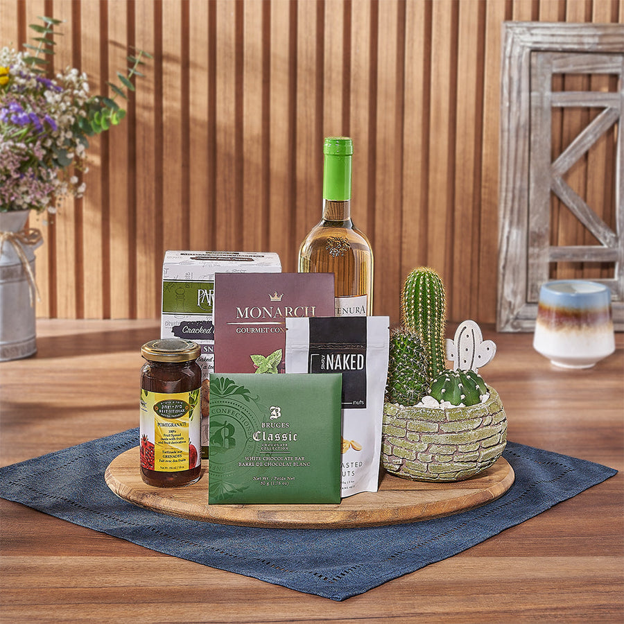 The Kosher Wine & Cacti Gift is a wonderful way to show you care - Rhode Island Delivery