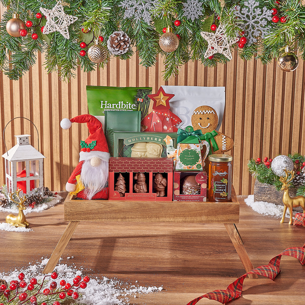 Festive Gift Basket with Gingerbread – how the gift is presented