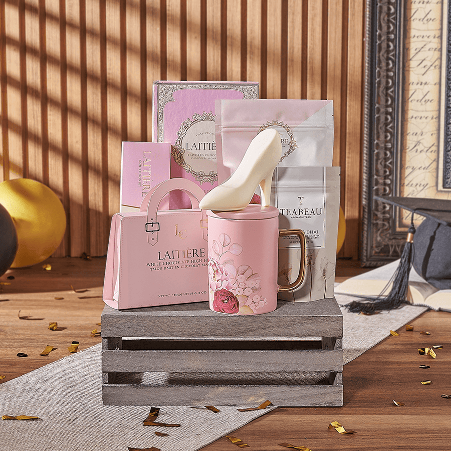 Graduation Tea Crate, graduation gift, graduation, tea gift, tea, chocolate gift, chocolate, Rhode Island delivery