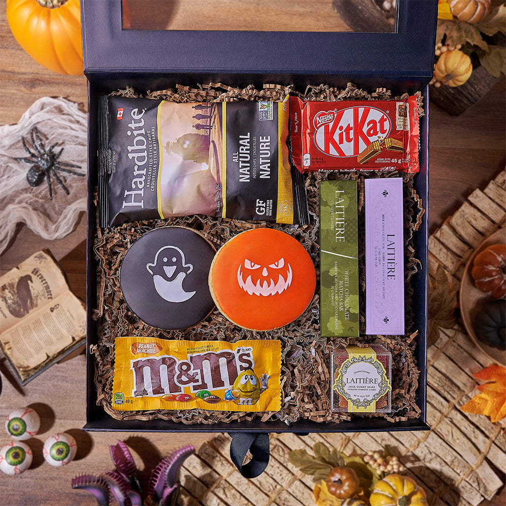 Halloween Candy Gift Crate – how the gift is presented