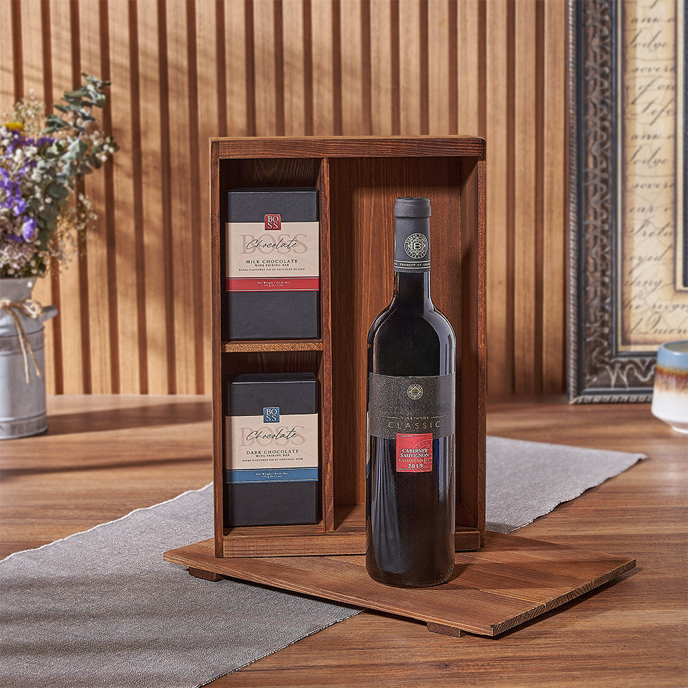 Kosher Wine Pairing Box – how the gift is presented