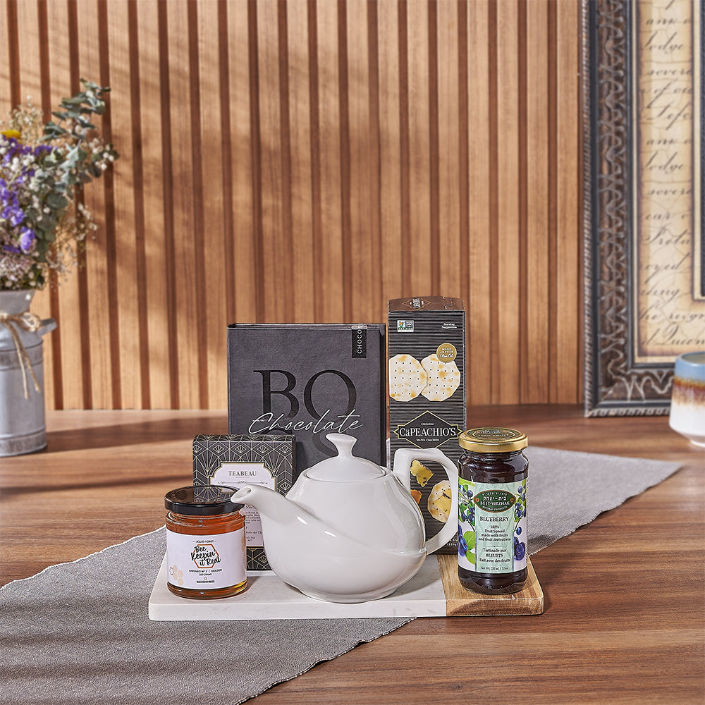Tea and Honey Gift Board – how the gift is presented
