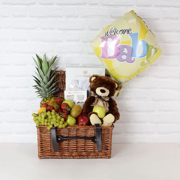 Welcome Baby Celebration Basket – how the gift is presented