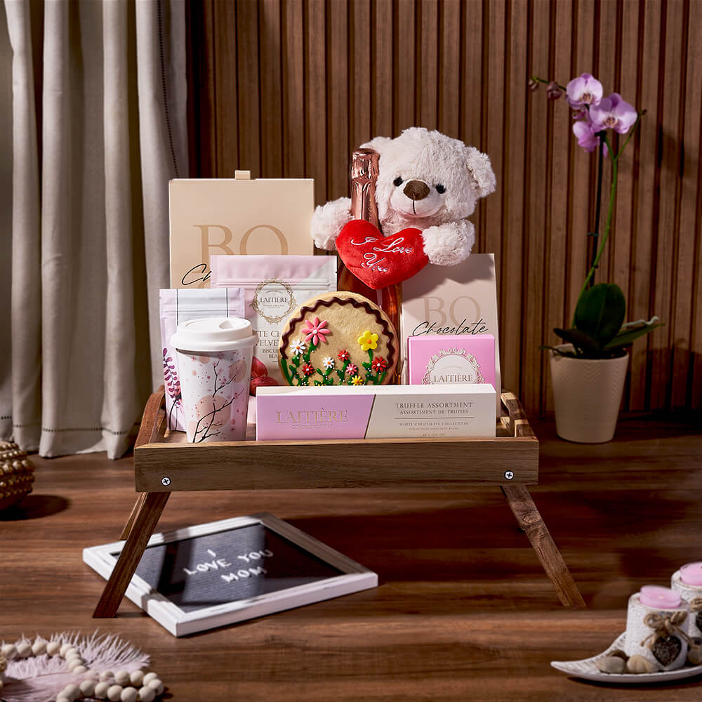 Sparkling Wine and Truffles Mother's Day – how the gift is presented