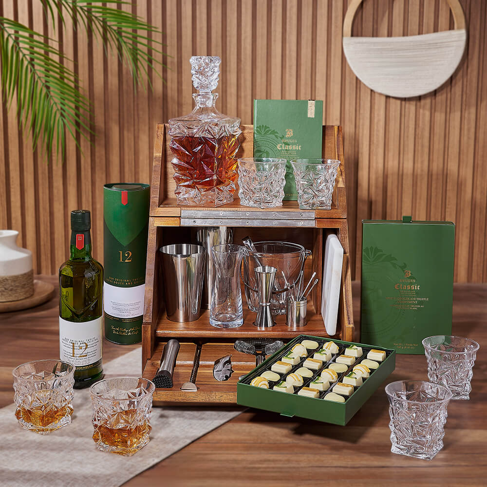 Sweet Table Top Bar Gift Set from Rhode Island Baskets - Liquor Gift Basket - Rhode Island Delivery