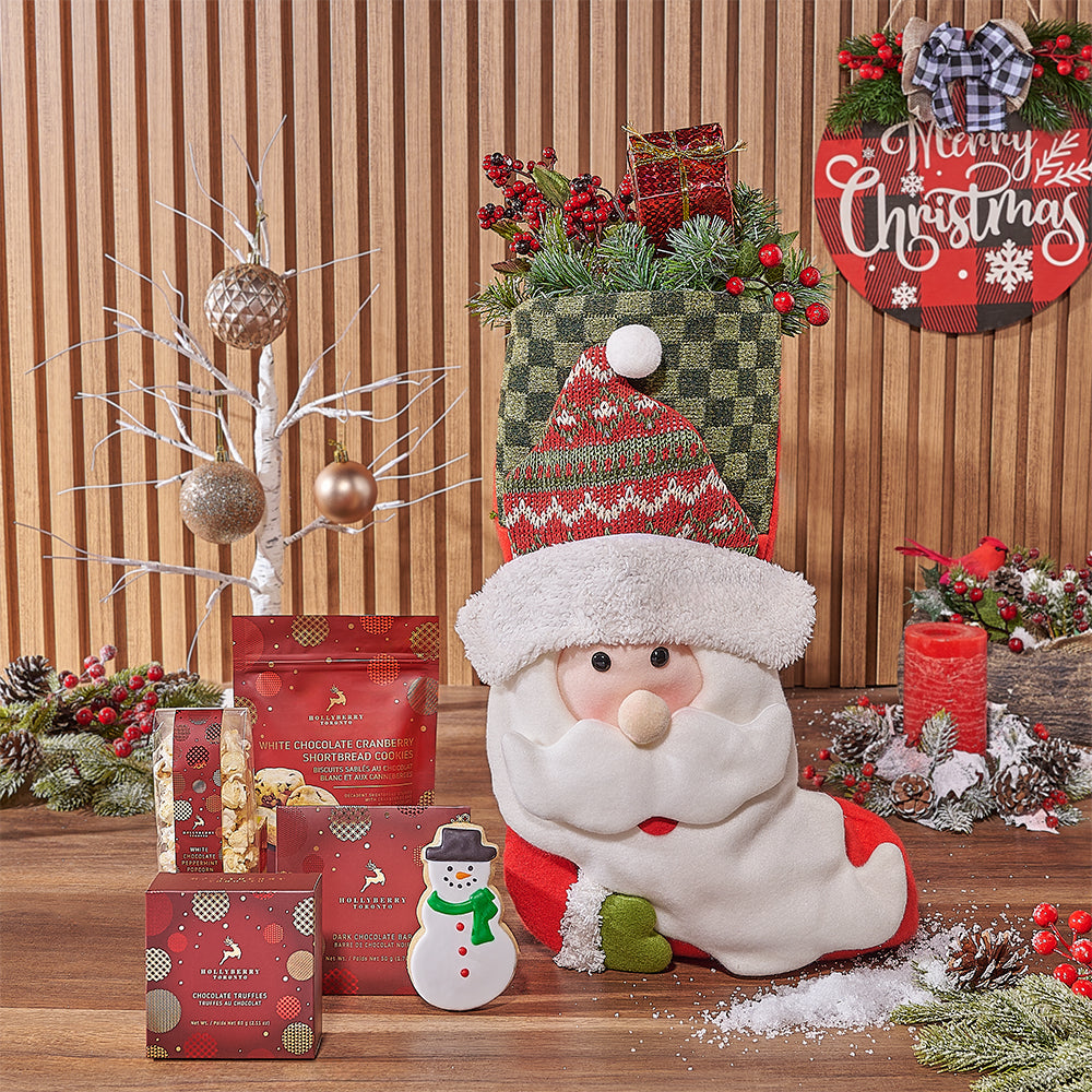 White Chocolate Holiday Stocking – how the gift is presented