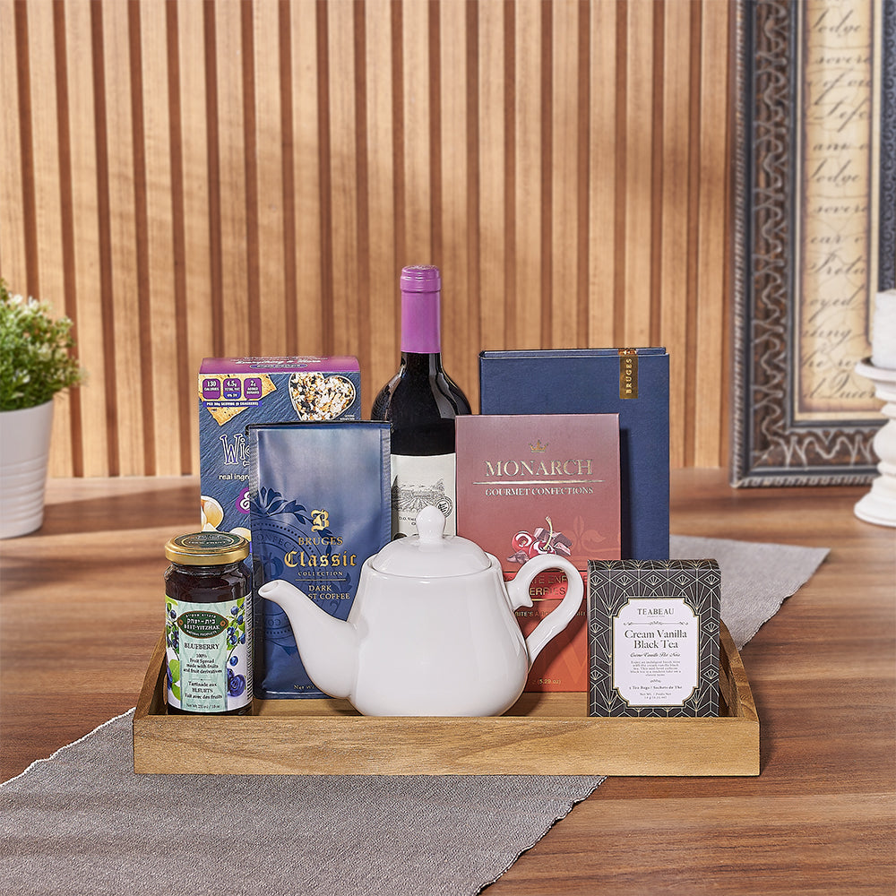 Kosher Rosh Hashanah Wine Set – how the gift is presented