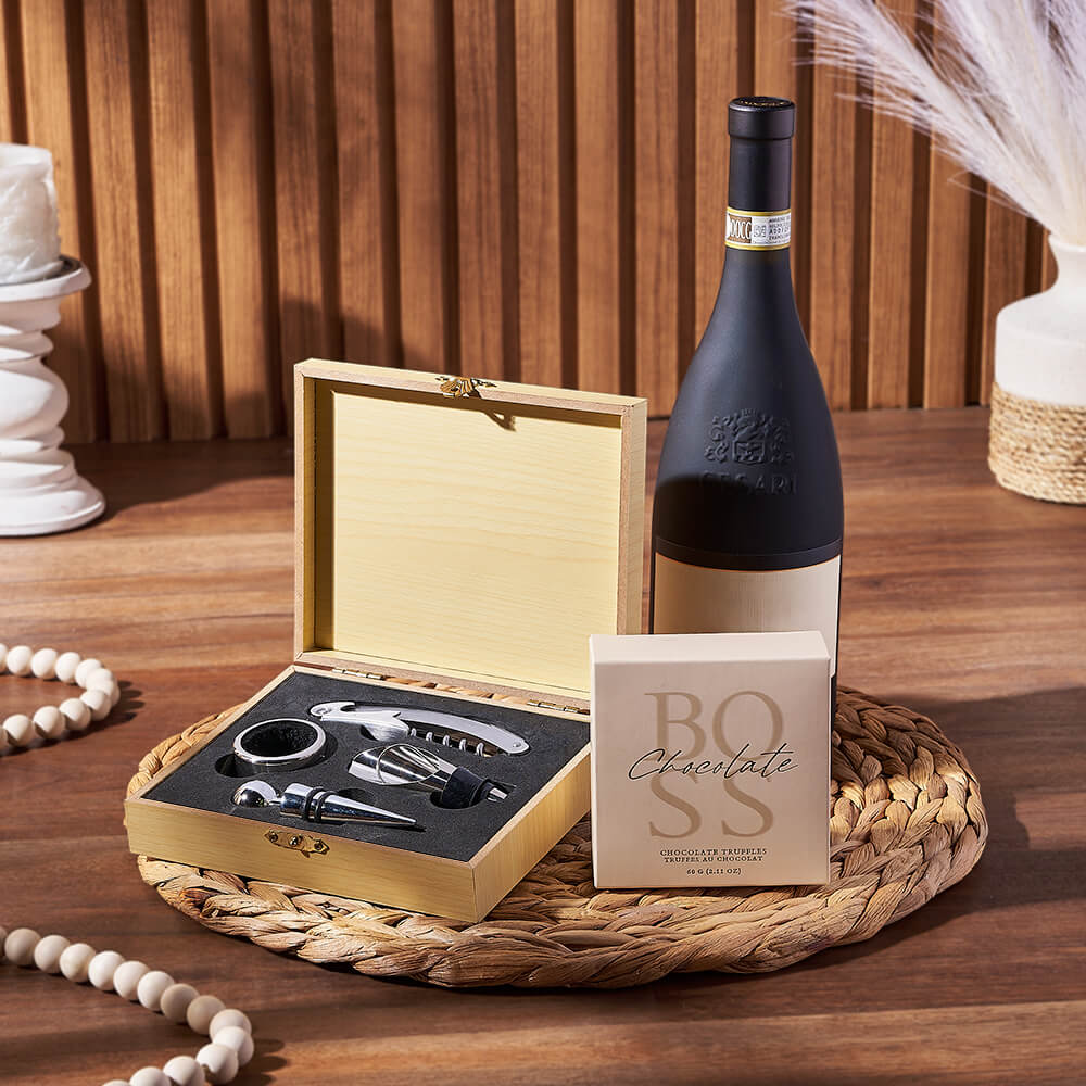 Uptown Wine & Truffles Basket, wine gift, wine, chocolate gift, chocolate, Rhode Island Delivery Uptown Wine & Truffles Basket, wine gift, wine, chocolate gift, chocolate, Rhode Island Delivery