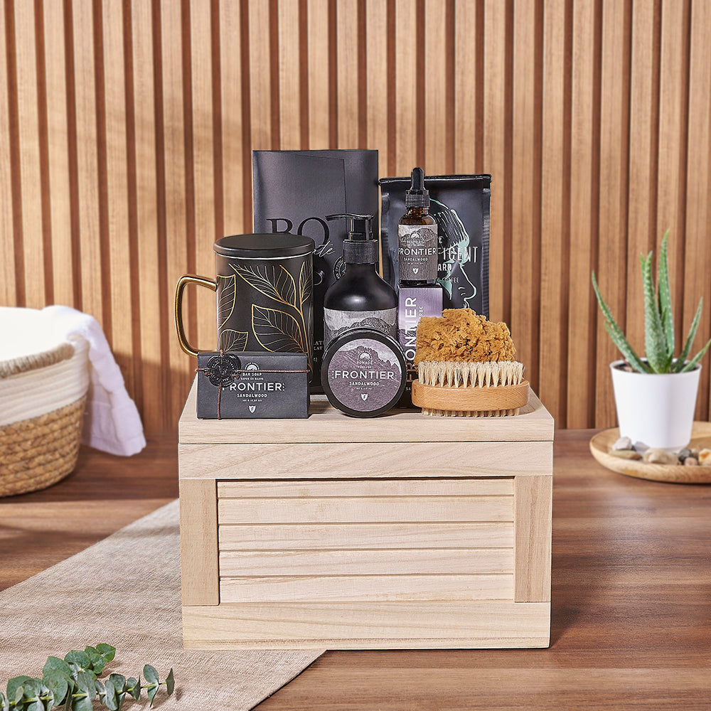 Wooden Spa Gift Crate – how the gift is presented