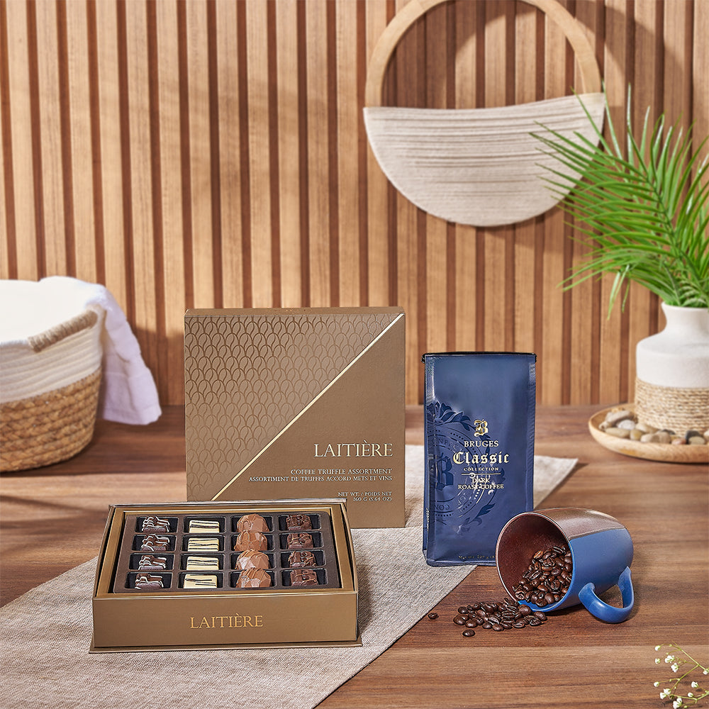 The Rich Coffee & Truffle Gift Set from Rhode Island Baskets to Rhode Island delivery