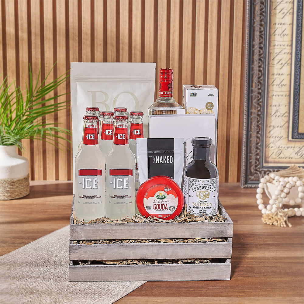 Kick off any occasion with our Chocolate &amp;amp; Cheese Celebration Gift Set - Rhode Island Baskets