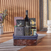 The Happy Hanukkah Wine Gift Basket from Rhode Island Baskets is a charming gift - Rhode Island Delivery