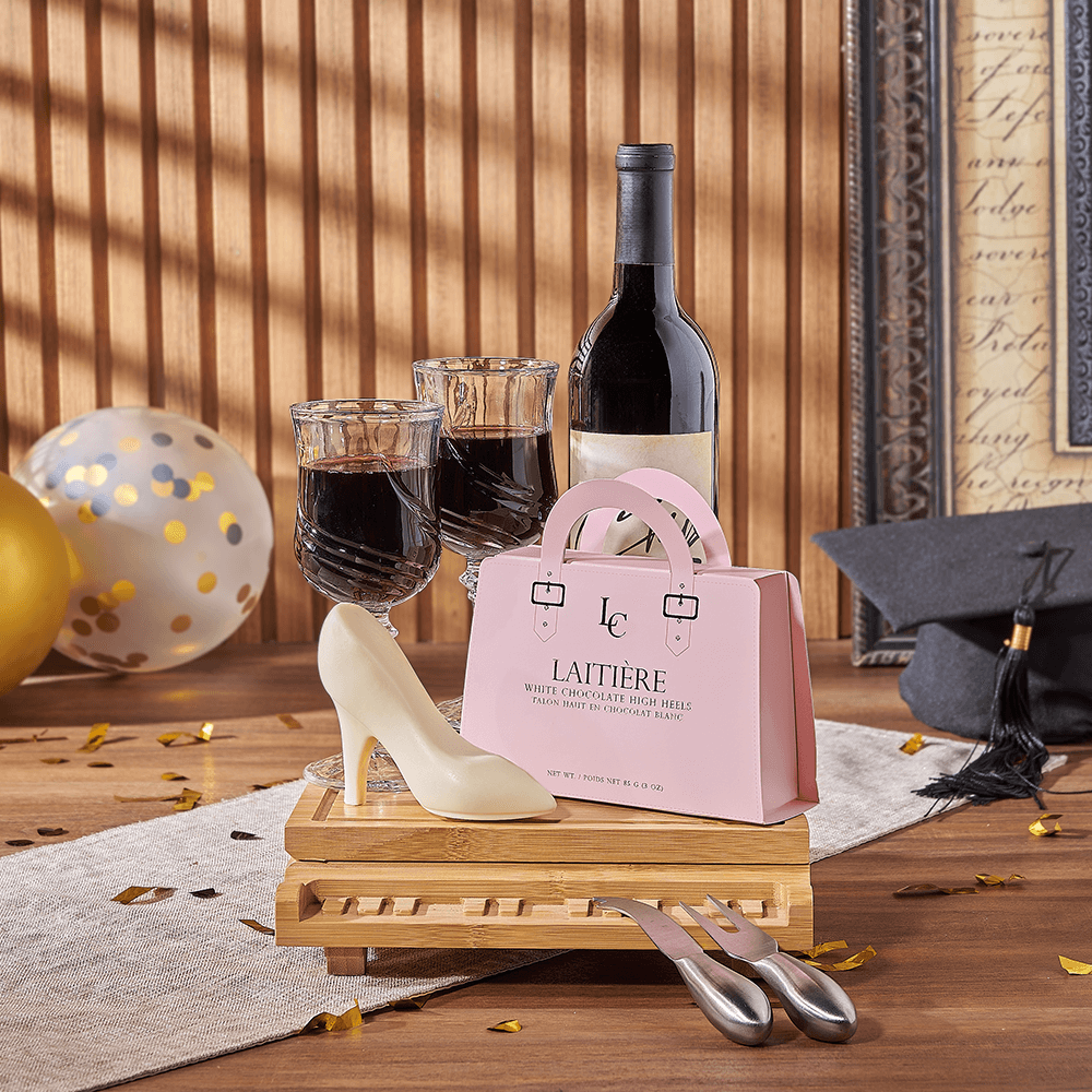 Wine &amp; Piano Grad Gift, wine gift, wine, graduation gift, graduation, chocolate gift, chocolate, Rhode Island delivery