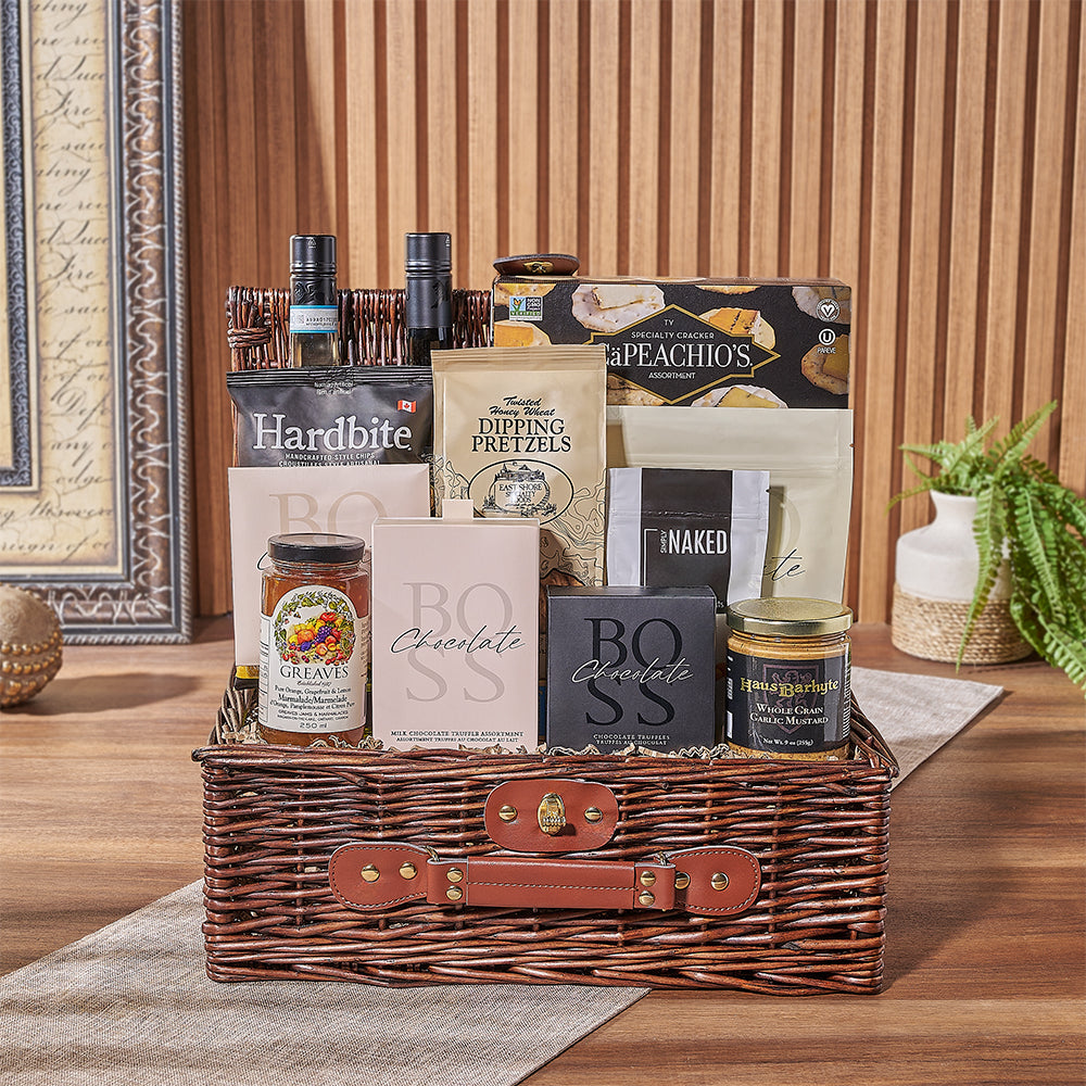Prepared Rhode Island gift basket ready for delivery