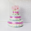 Baby Girl Diaper Cake Gift Set from Rhode Island Baskets - Rhode Island Delivery