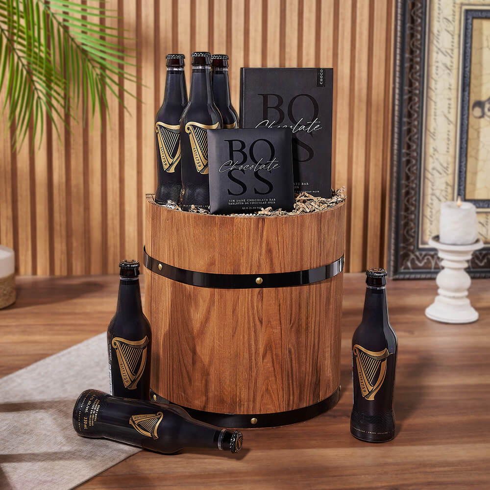 Barrel &amp; Beers Gift Set from Rhode Island Baskets - Beer Gift Basket - Rhode Island Delivery