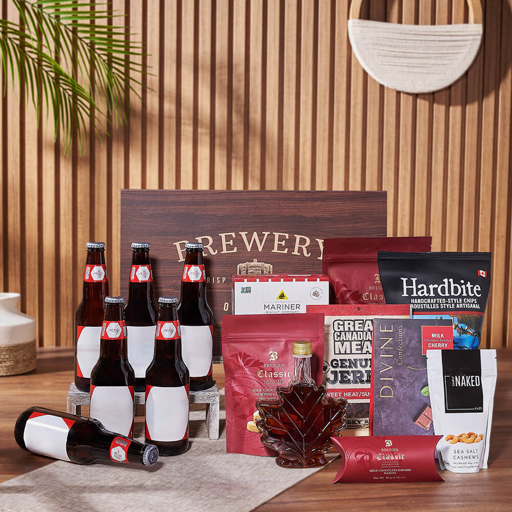 Beer and Cracker Gift Basket – how the gift is presented