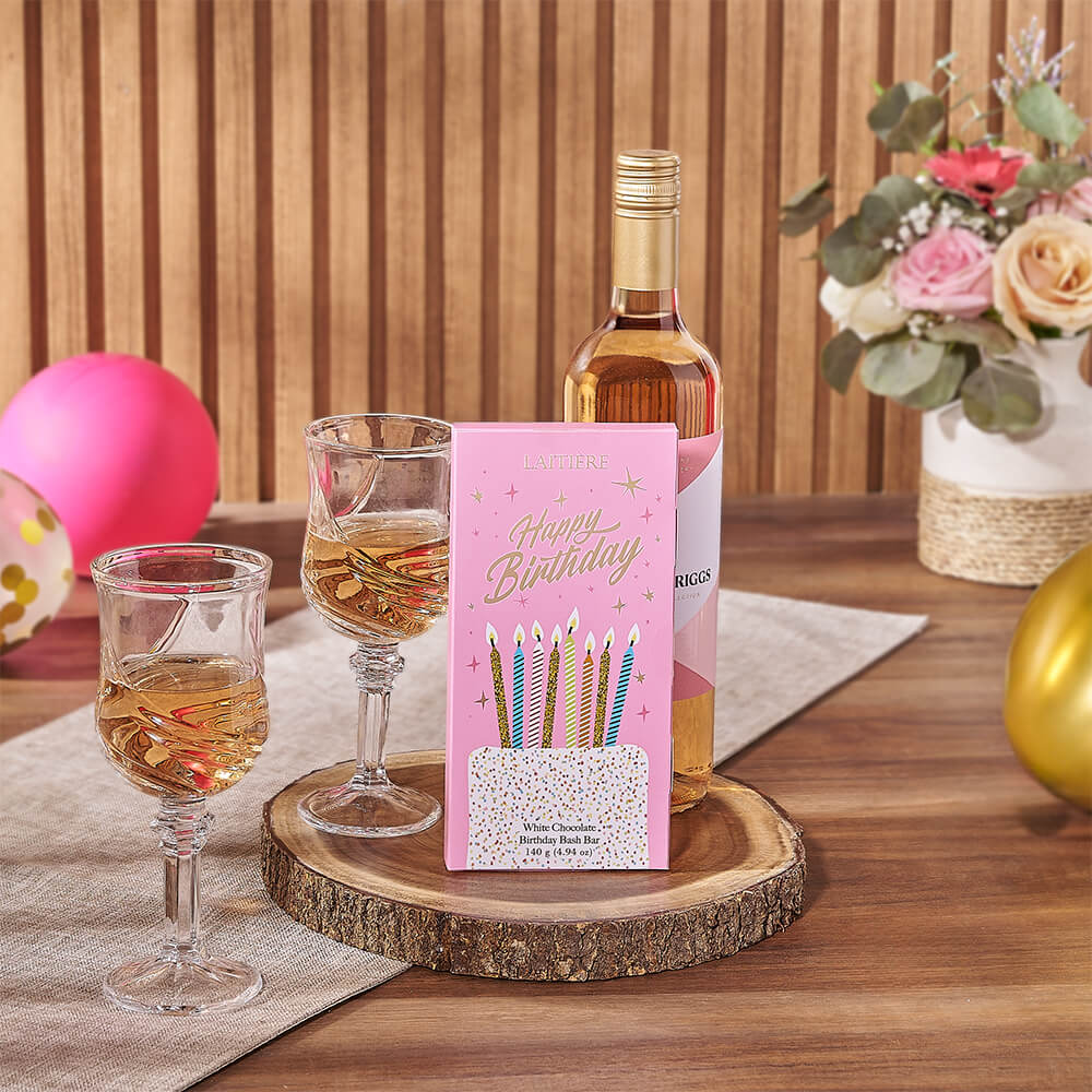Birthday Bash &amp; Wine Gift, wine gift, wine, birthday gift, birthday, chocolate gift, chocolate, Rhode Island delivery