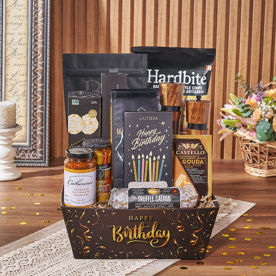 Birthday Charcuterie Gift Set, birthday gift, birthday, charcuterie gift, charcuterie, chocolate gift, chocolate, coffee gift, coffee, Rhode Island delivery