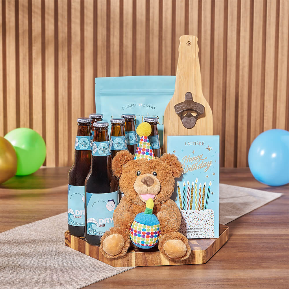Birthday &amp; Beer Gift Board, birthday gift, birthday, beer gift, beer, chocolate gift, chocolate, Rhode Island delivery