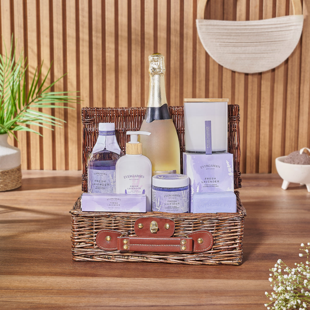 Experience the Bold & Bubbly Spa Gift Set from Rhode Island Baskets  - Spa Gift Basket - Rhode Island Delivery