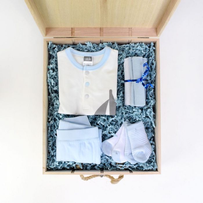 Boy’s Arrival Crate  - Baby Gift Basket -  Rhode Island Baskets - Rhode Island Delivery