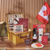 Canada Day Picnic Gift Basket, canada day gift, canada day, wine gift, wine, chocolate gift, chocolate, Rhode Island delivery