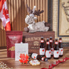 Canada Day Sweet Treat & Beer Gift, beer gift, beer, canada day gift, canada day, cookie gift, cookie, Rhode Island Baskets delivery