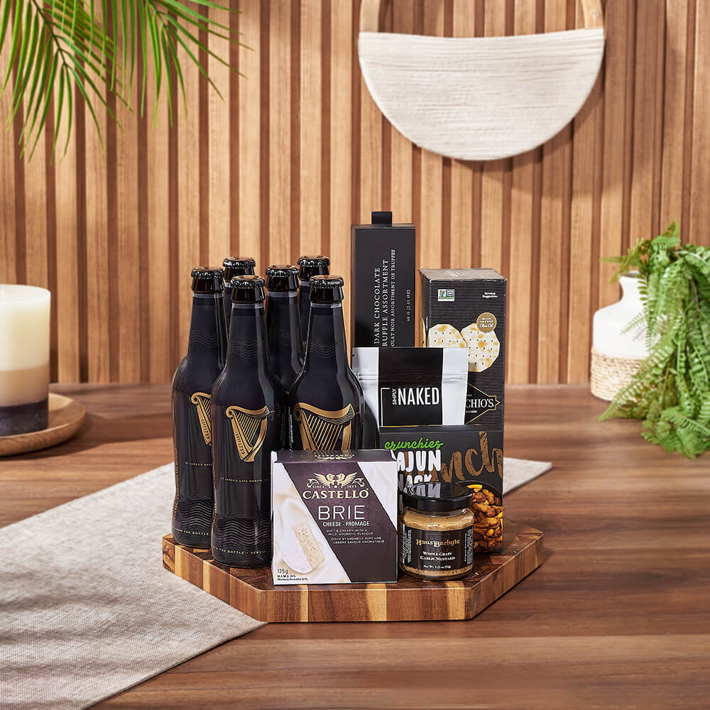 Craft Beer and Cajun Gift Basket – how the gift is presented