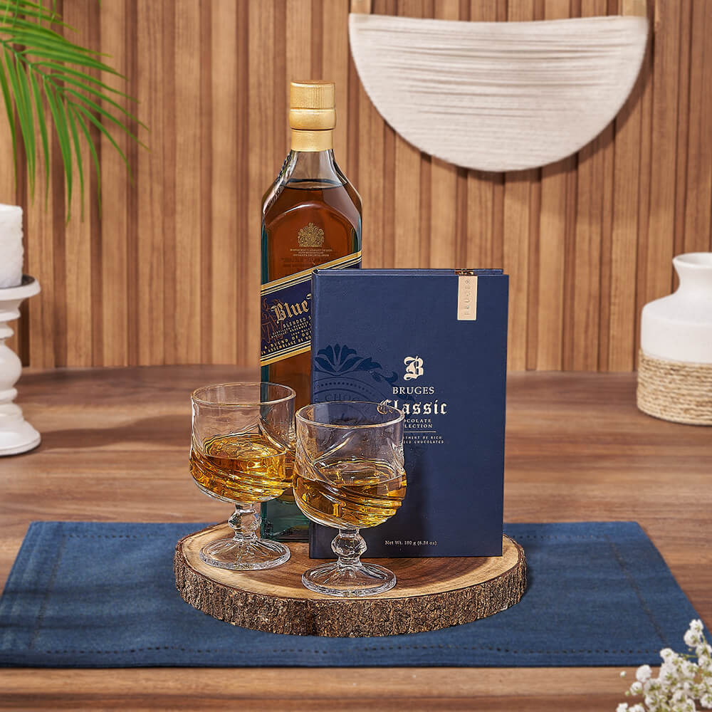 Chocolate &amp; Liquor Sharing Gift Set, liquor gift, liquor, chocolate gift, chocolate, Rhode Island Delivery