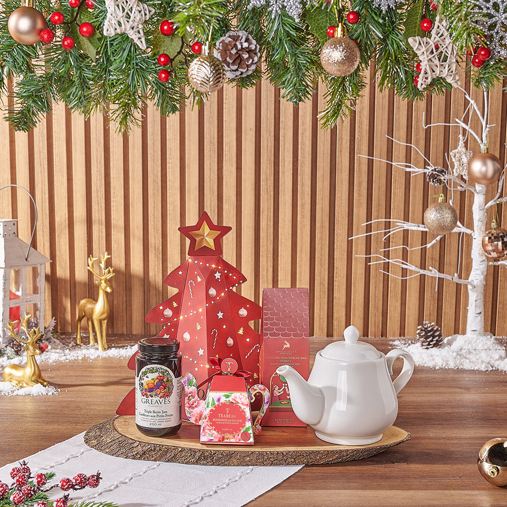 Christmas Tea and Treats Gift Box – how the gift is presented
