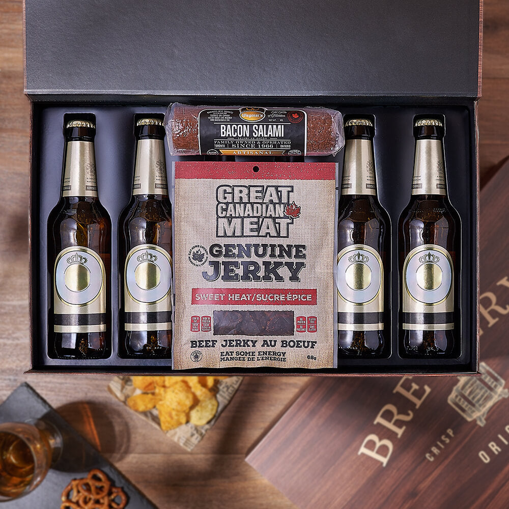 Cured Meat &amp; Beer Box, meat gift, meat, beer gift, beer, Rhode Island delivery