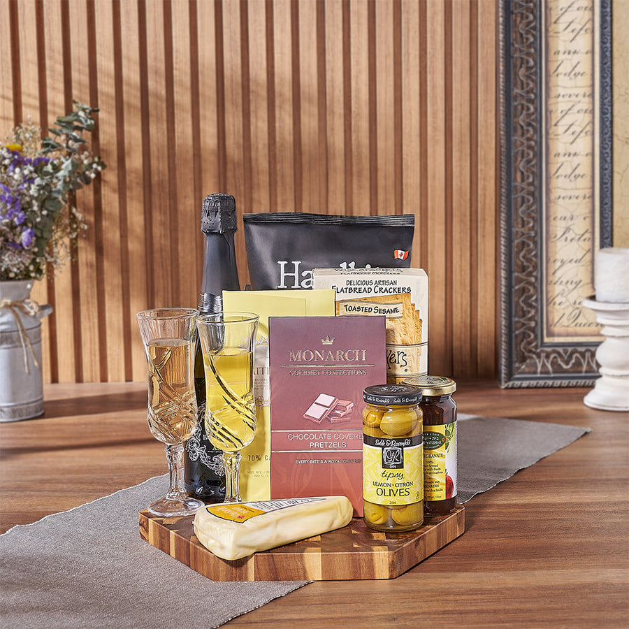 Deluxe Kosher Celebration Gift from Rhode Island Baskets - Champagne Gift Basket - Rhode Island Delivery