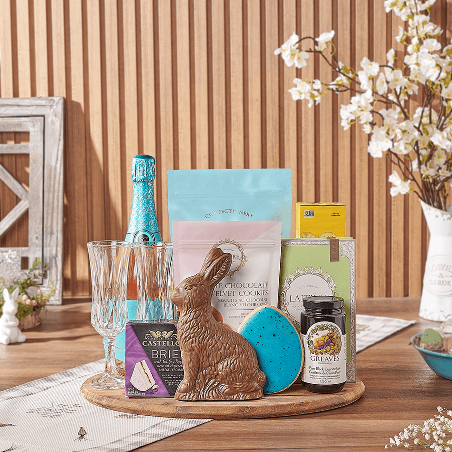 Easter Champagne Sharing Gift, champagne gift, champagne, sparkling wine gift, sparkling wine, chocolate gift, chocolate, easter gift, easter, Rhode Island delivery