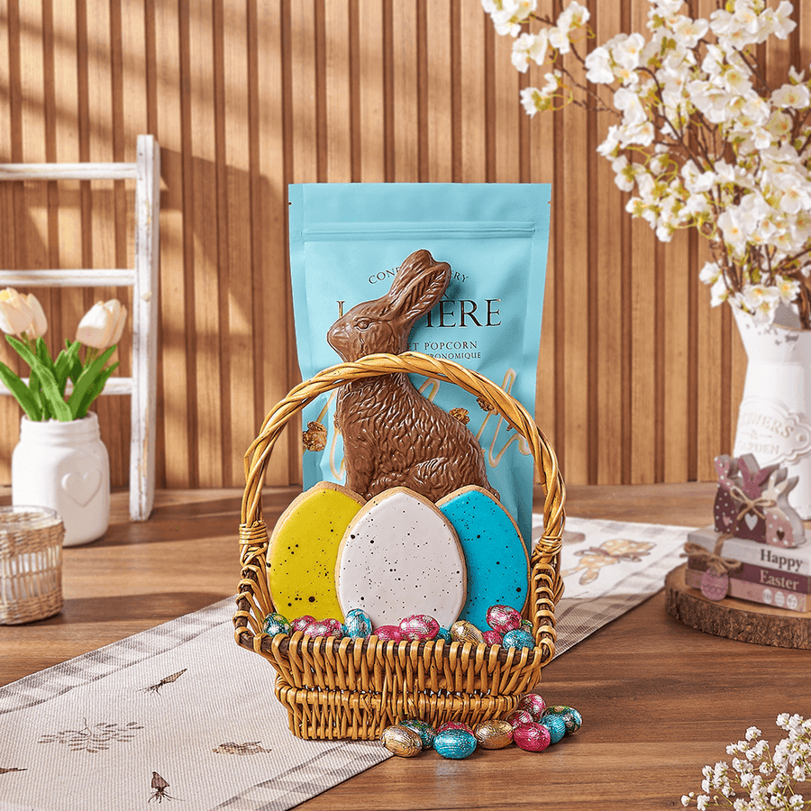 Easter Chocolate Gift Basket, easter gift, easter, cookie gift, cookie, chocolate gift, chocolate, Rhode Island delivery