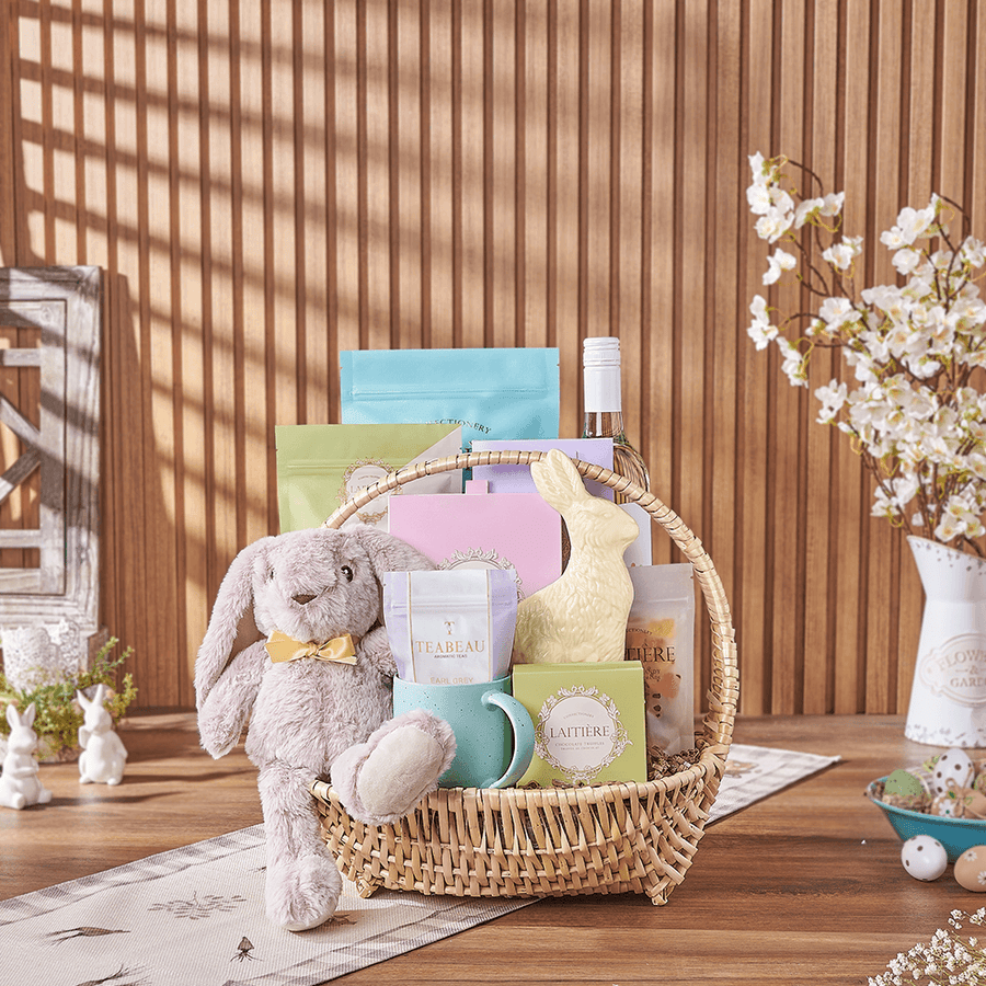 Easter Feast & Wine Gift, wine gift, wine, easter gift, easter, chocolate gift, chocolate, tea gift, tea, Rhode Island delivery