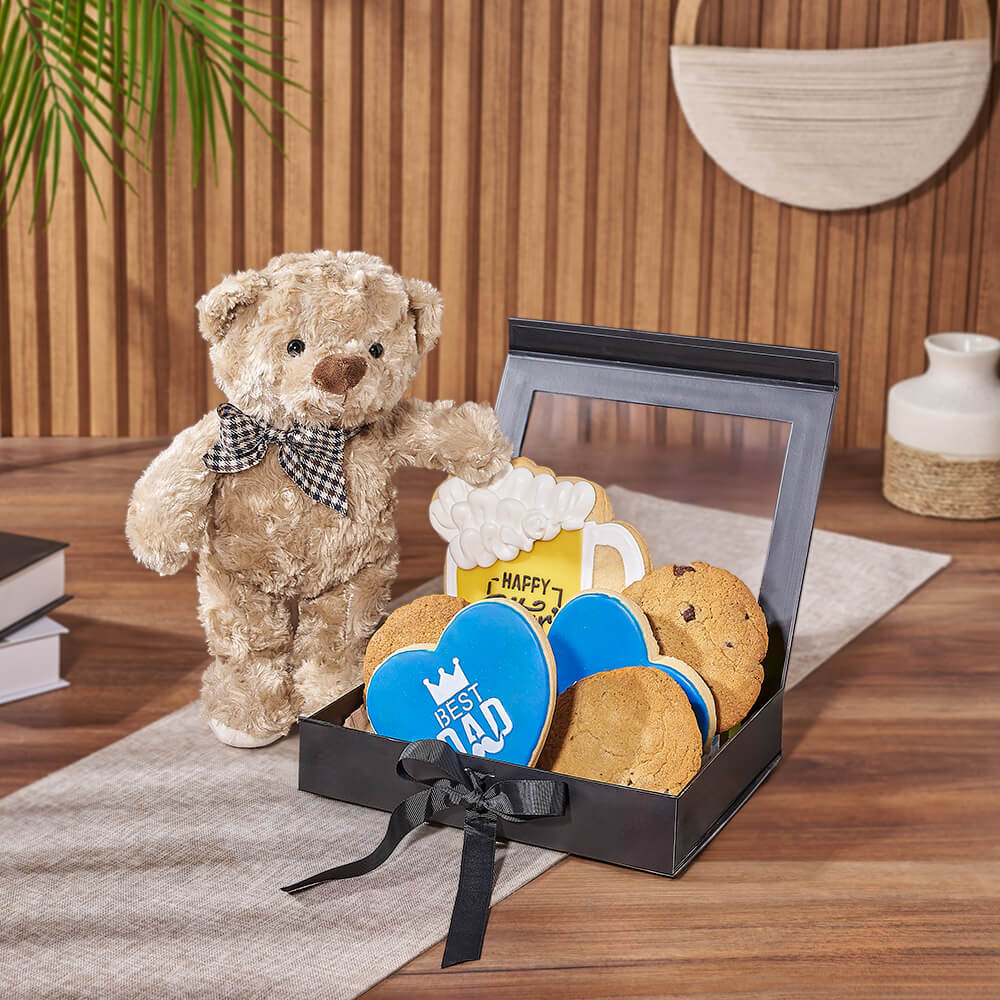 Father's Day Cookie and Bear Box – how the gift is presented