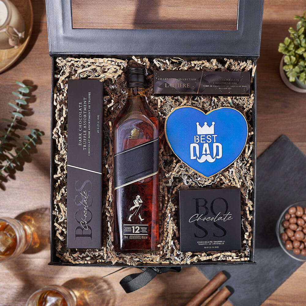 Father’s Day Spirits &amp; Sweets Box, fathers day gift, fathers day, cookie gift, cookie, chocolate gift, chocolate, Rhode Island delivery