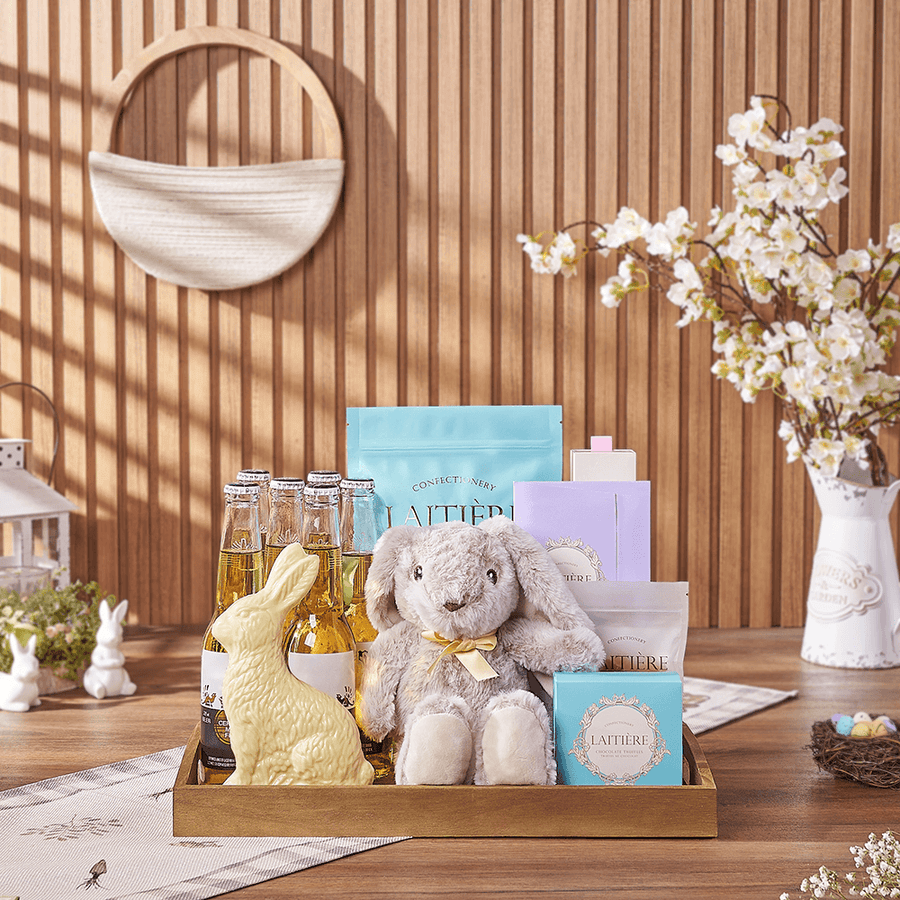 Festive Easter Beer & Candy Tray, easter gift, easter, beer gift, beer, chocolate gift, chocolate, Rhode Island delivery