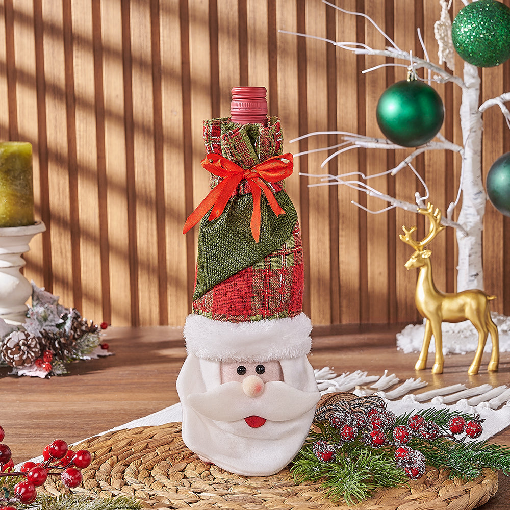Festive Holiday Wine Gift from Rhode Island Baskets - Wine Gift Set - Rhode Island Delivery