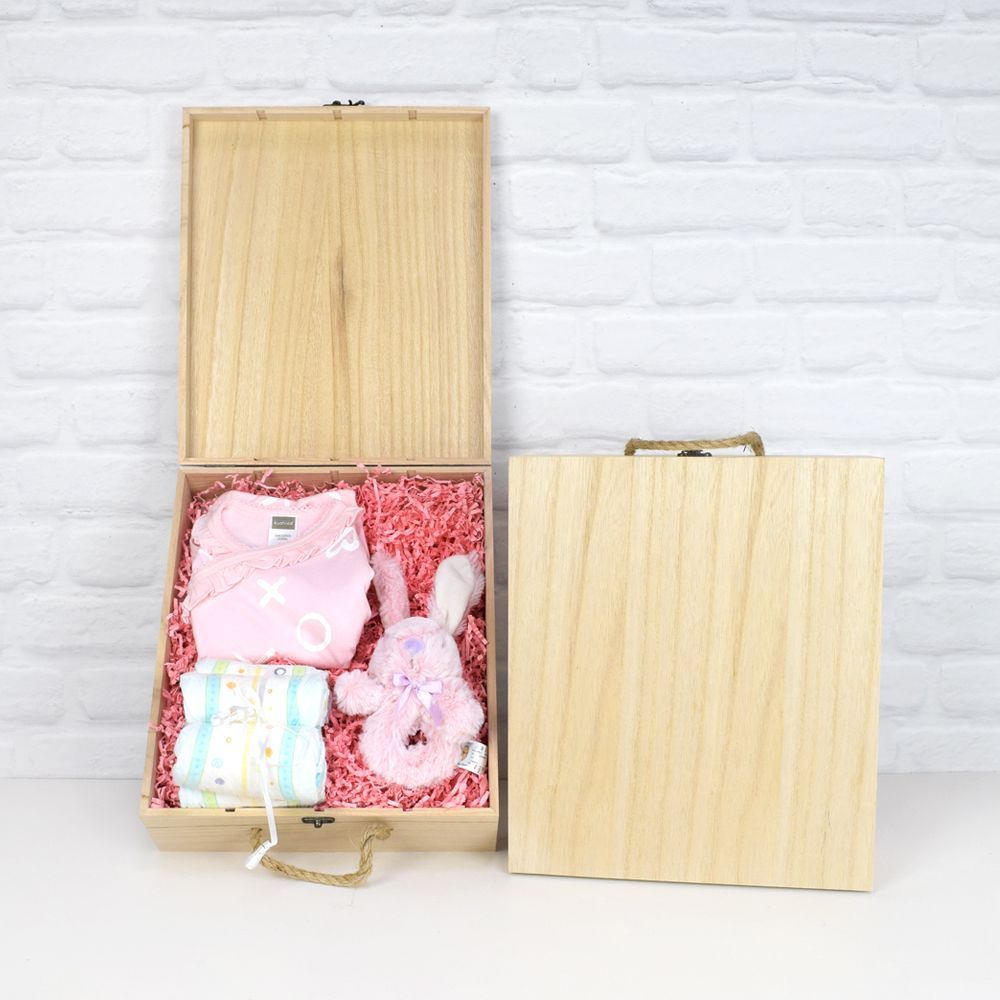 Girl’s Starter Crate - Baby Gift Basket - Rhode Island Baskets - Rhode Island Delivery