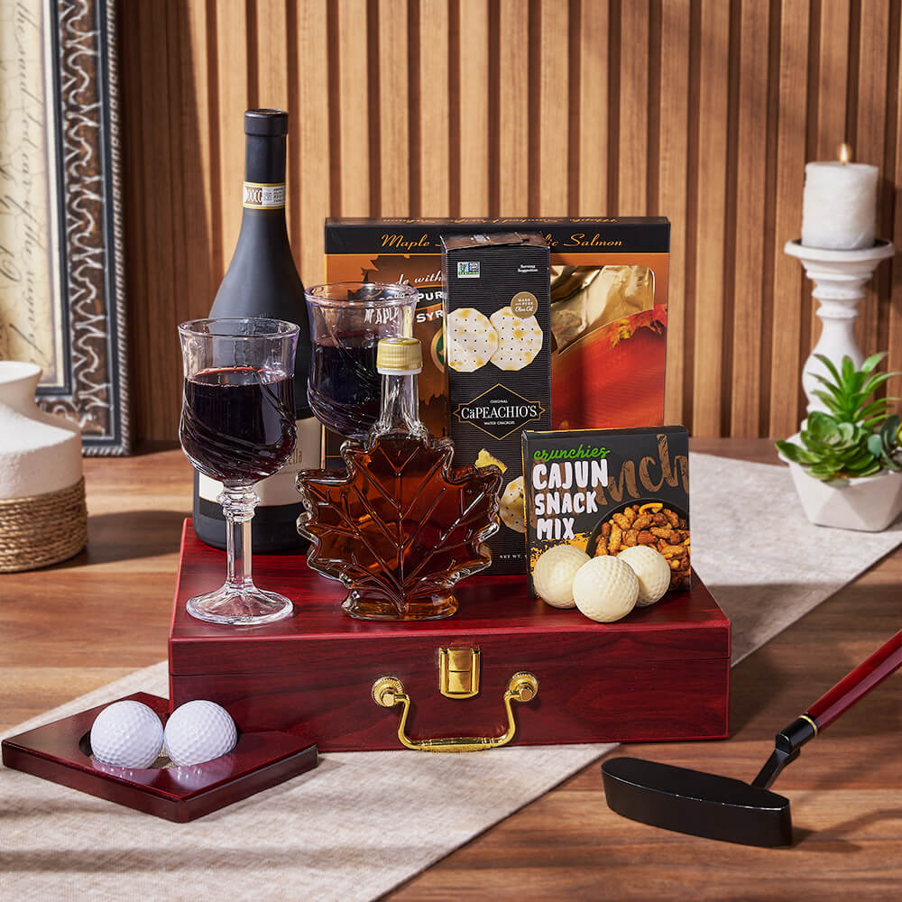 Golf Practice &amp; Wine Gift, wine gift, wine, seafood gift, seafood, golf gift, golf, putting gift, putting, Rhode Island delivery