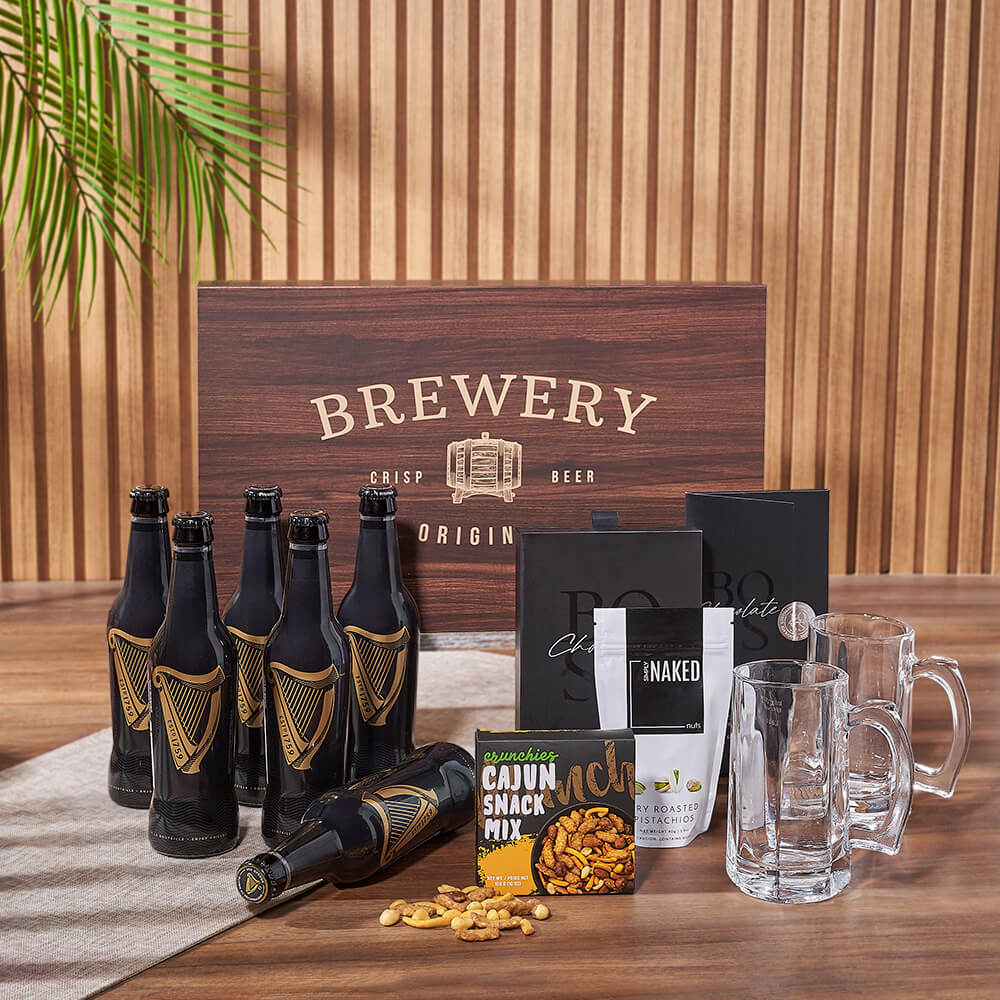 Guinness &amp; Goodies Gift Set, beer gift, beer, guinness gift, guinness, snack gift, snack, Rhode Island delivery
