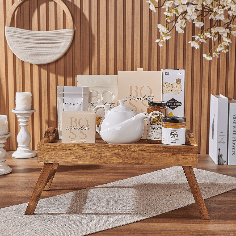 Halal Chocolate Truffles Gift Tray – how the gift is presented