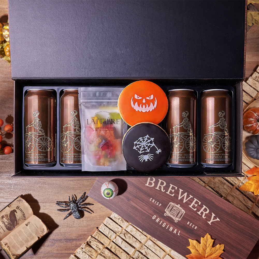 Halloween Beer Sampler Box – how the gift is presented