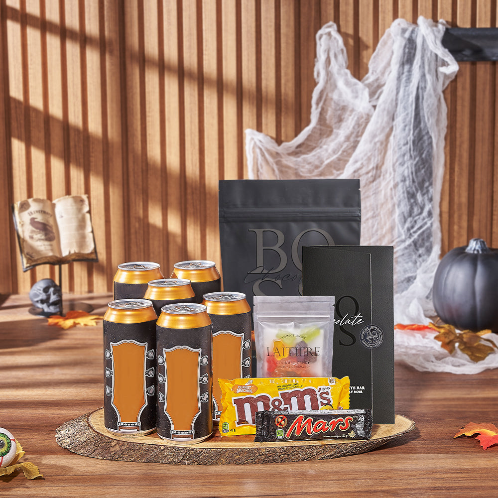 Halloween Popcorn &amp; Craft Beer Gift, craft beer gift, craft beer, beer gift, beer, halloween gift, halloween, Rhode Island delivery