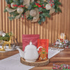 Holiday Tea & Cookies Gift Basket from Rhode Island Baskets - Tea Gift Set - Rhode Island Delivery