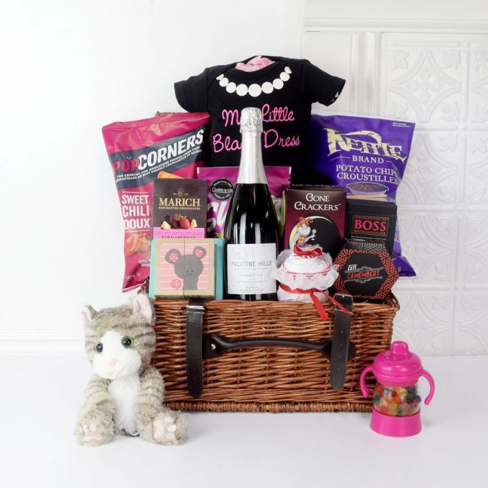 I Am Born Gift Basket With Champagne from Rhode Island Baskets - Rhode Island Delivery