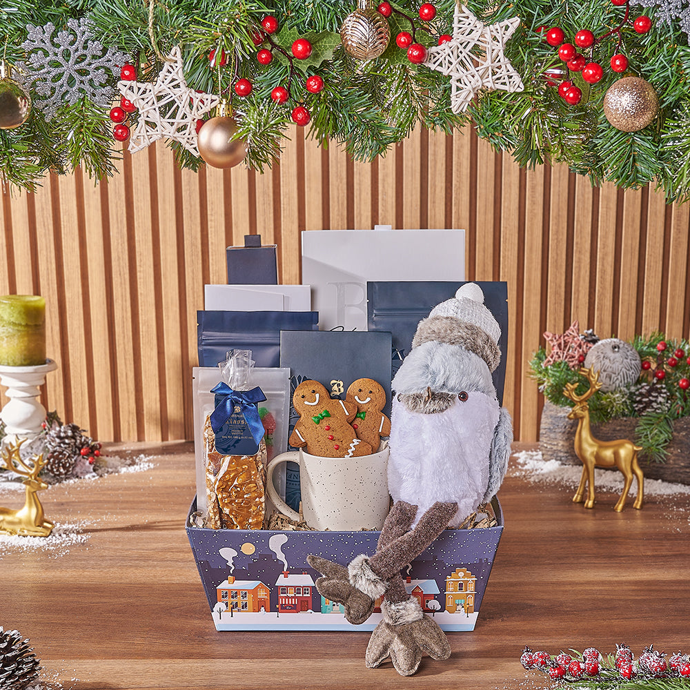 Festive Tray with Holiday Chocolates – how the gift is presented