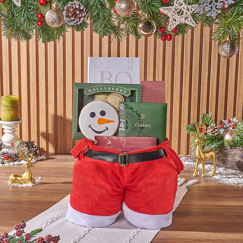 White Chocolate Santa Bag Gift – how the gift is presented